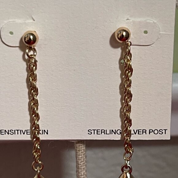 NWT Dillardās Gold Scroll DropāEarrings #JW3 - Picture 4 of 5